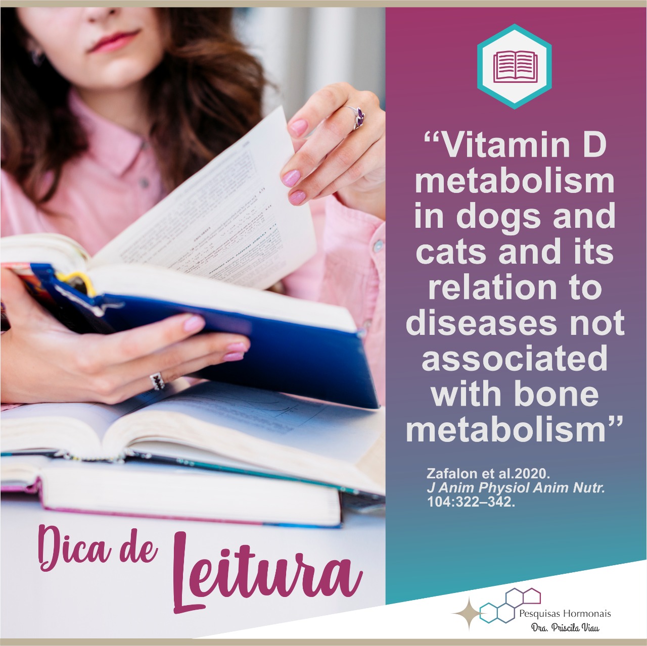 Dica de leitura sobre vitamina D artigo cientifico vitamina d caes e gatos